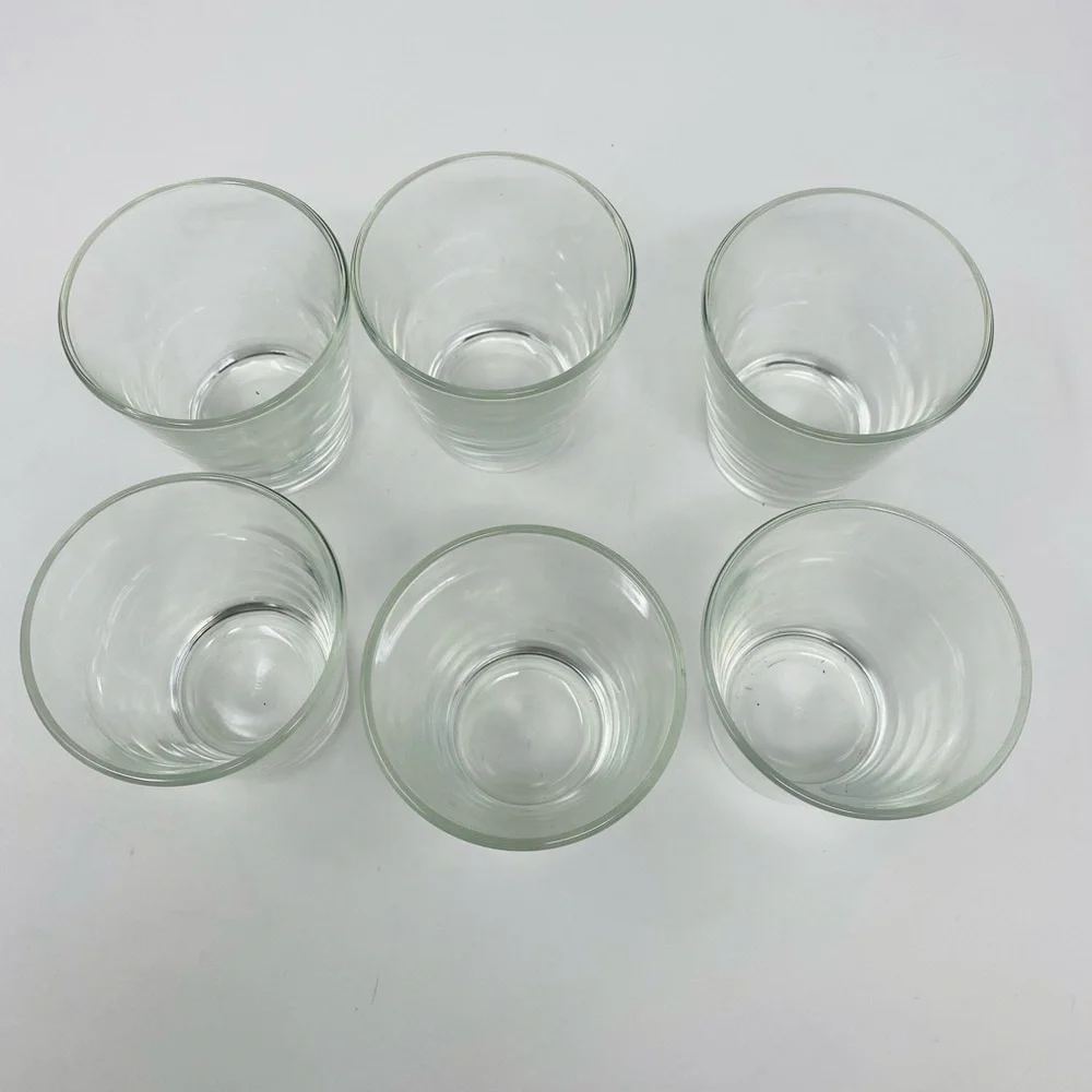 Vintage Clear Glass Tumbler Set of 6